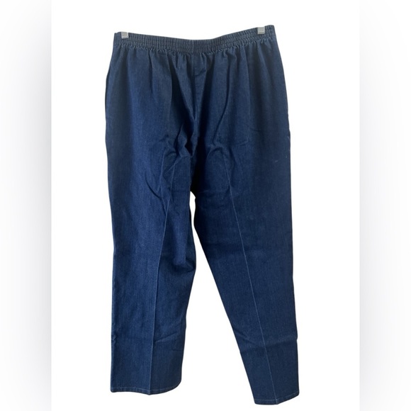 Vintage dark wash high rise straight leg jeans - Picture 3 of 3